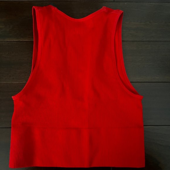 Out From Under Hailey Seamless Plunging Bra Top Red - Picture 3 of 4